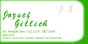 jozsef gillich business card